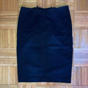 Alessandro Dell’ Acqua Black Knee Length Pencil Skirt IT 44/8